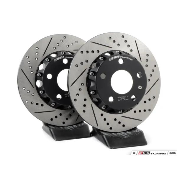 ECS リア 2ピース ブレーキローター ドリルホール＆スリット入り ( 282 x 12 )