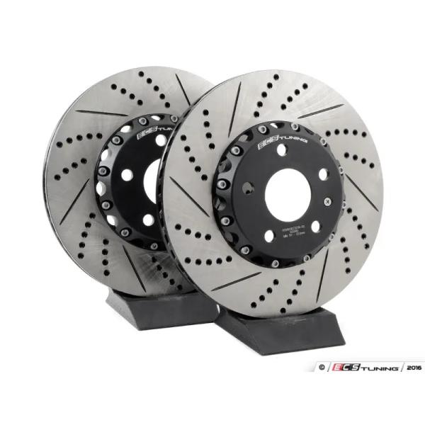 ECS フロント 2ピース ブレーキローター ドリルホール＆スリット入り ( 312 x 25 )