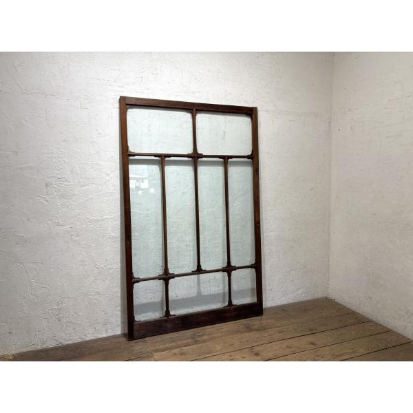 タA1805◆【H176,5cm×W113cm】◆アンティーク◆横幅の大きい木枠引き戸◆古建具 波ガ...