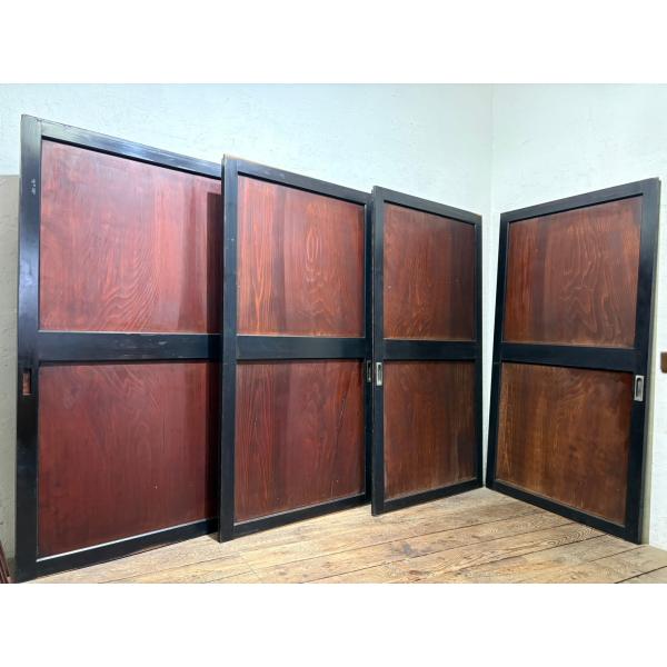 タ荷A1806◆【H177cm×W95,5cm】×4枚◆アンティーク◆難有◆横幅の大きい木製引き戸◆...