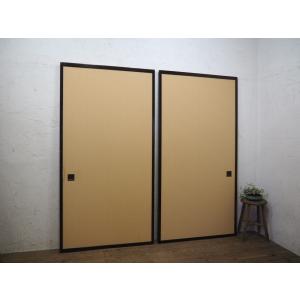 タY1339◇【H177cm×W89,5cm】×2枚◇無双扉付き◇状態の良いレトロな簾 