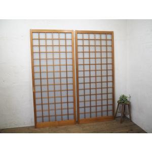 タM0684◇5枚セット◇ガラス入り◇シンプルな組子細工の書院戸◇建具