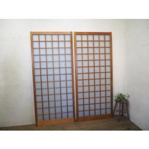 タW0340◇5枚セット◇組子細工のレトロな書院戸◇建具 引き戸 欄間