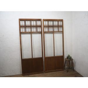 タM0684◇5枚セット◇ガラス入り◇シンプルな組子細工の書院戸◇建具