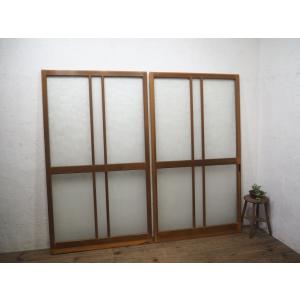 ユU209◇(1)【H61cm×W50cm】◇ビンテージ◇重厚な造りの古い鉄枠ガラス