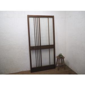 タS0469◇(4)【H62cm×W87cm】◇アンティーク◇大正ガラスの古い木枠