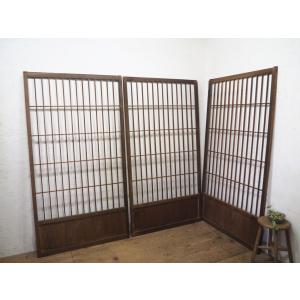 タM0684◇5枚セット◇ガラス入り◇シンプルな組子細工の書院戸◇建具