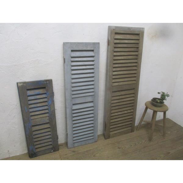 タL903◆【H80cm〜H130cm】◆3枚セット◆アンティーク◆レトロな古い木製ヴォレー◆建具ド...