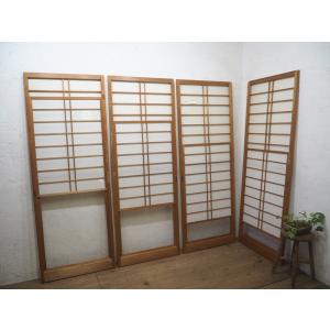 タL0961◇(1)【H177cm×W67cm】×4枚◇シンプルなデザインの雪見障子戸