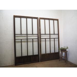 タC0692◇【H202cm×W98cm】×2枚◇特大◇素敵なデザインの大きな古い