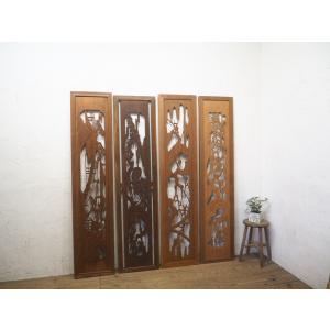 欄間 彫刻 らんま 仏壇 パーツ 木彫 木製 現品のみ インテリア : 仏像