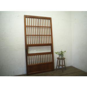 タS0469◇(4)【H62cm×W87cm】◇アンティーク◇大正ガラスの古い木枠