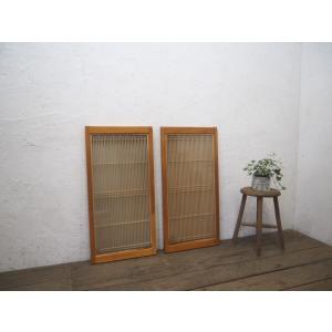 タB0377◇3枚セット◇素敵な組子細工のレトロな書院戸◇古建具 引き戸
