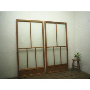 タH0231◇【H180cm×W68cm】×2枚◇アンティーク◇大きい一枚ガラスの