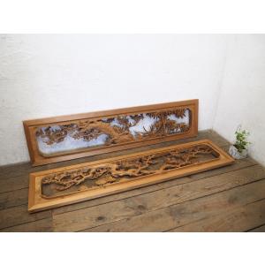 欄間 彫刻 らんま 仏壇 パーツ 木彫 木製 現品のみ インテリア : 仏像