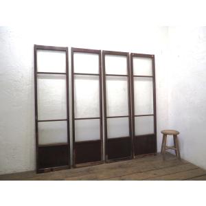 タL0662◇【H37,5cm×W171cm】×2枚◇木彫りデザインのレトロな古い木製