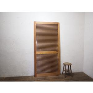 建具　アンティーク　ガラス戸　木戸　扉 タG0989◇【H186cm×W108cm】◇アンティーク◇素敵なダイヤガラスの