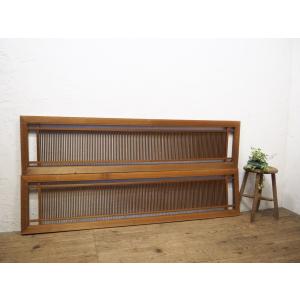 欄間 建具 欄間彫刻 【新品】 高級手彫り欄間2間1組（1間×2枚 