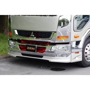 ふそう ファイター 標準幅用エアロ フロントハーフスポイラー＆ステップアンダーカバーセット ZOOM...