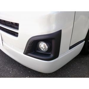 4型ナロー フォグカバー カーボンルックブラック ハイエース 200系 4型