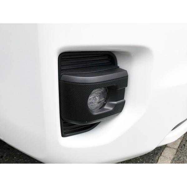 フォグレンズカバー ライトスモーク 脱着可能 ハイエース 200系 4型後期(7型)現行(8型)〜