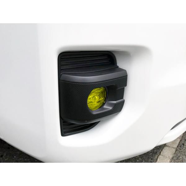 フォグレンズカバー イエロー 脱着可能 ハイエース 200系 4型後期(7型)現行(8型)〜