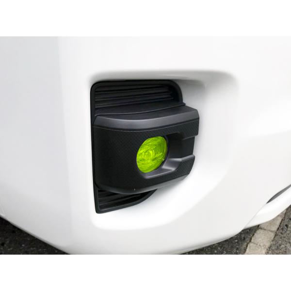 フォグレンズカバー ネオングリーン 脱着可能 ハイエース 200系 4型後期(7型)現行(8型)〜