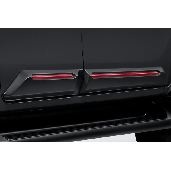 ハイラックス ボディサイドモールディング レッド 全年式対応 国内発送 サイドモール タイトヨタ純正...