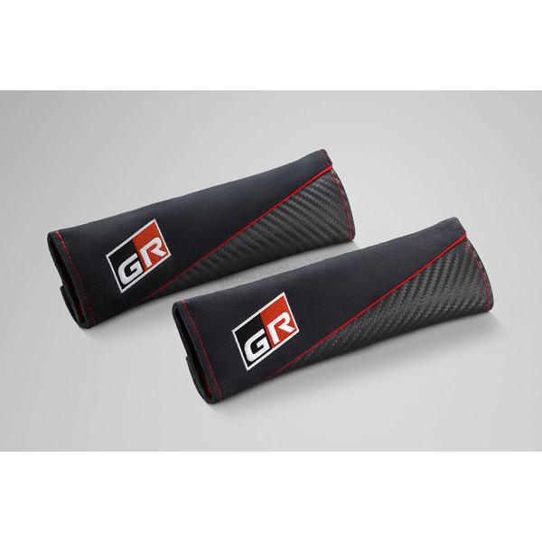 在庫処分 新型ハイラックス GRシートベルトカバー タイトヨタ純正アクセサリ シートベルトパッド G...