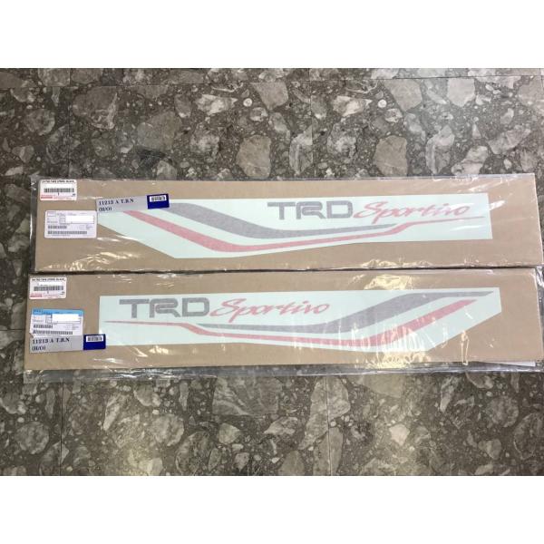 新型ハイラックス TRDベッドサイドデカール ブラックロゴ タイトヨタ純正アクセサリ 即納 国内在庫...