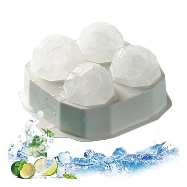 製氷皿 シリコン 大きい氷 4つのスタイル 3D 蓋付き 長方形 製氷器 取出し簡単 高耐久性 漏れ...