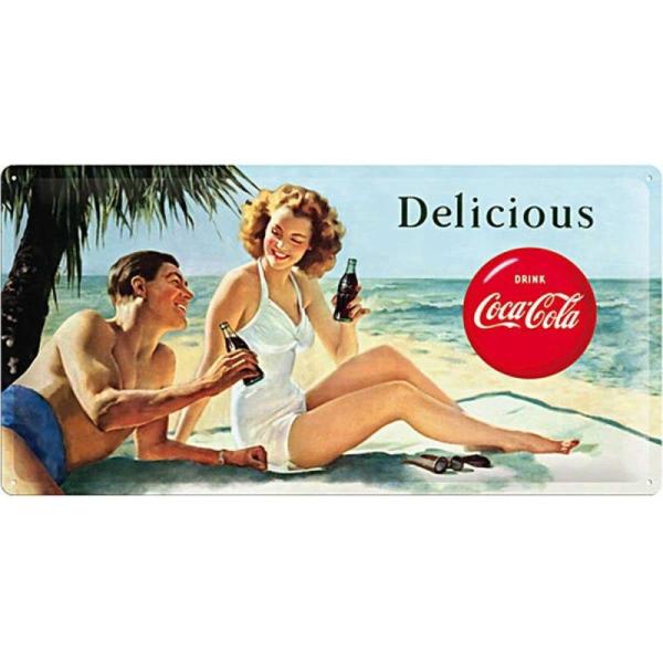 Coca Cola Delicious メタルサインプレート (na 5025)