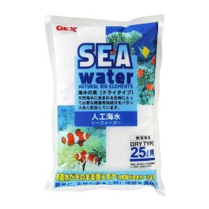 ジェックス 人工海水シーウォーター 水道水をそのまま使える中和剤入り ドライタイプ25L用 GEX