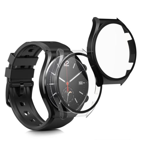 2x ケース 対応: Xiaomi Watch S1 カバー - フルボディ ガラス 耐衝撃 超薄型...