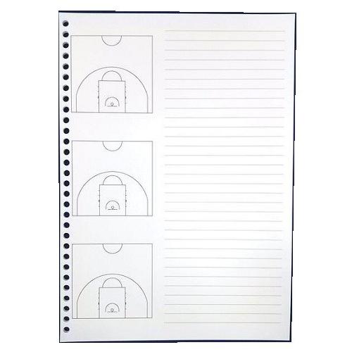 バスケットボール　戦略ルーズリーフ　ハーフコート