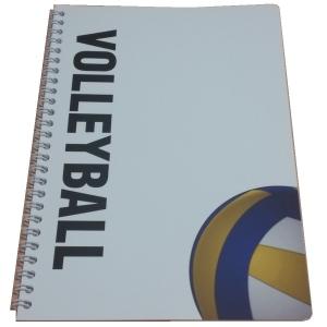 バレーボールノート５冊　Ｂ５　Ｗリングタイプ　スポーツノートシリーズ