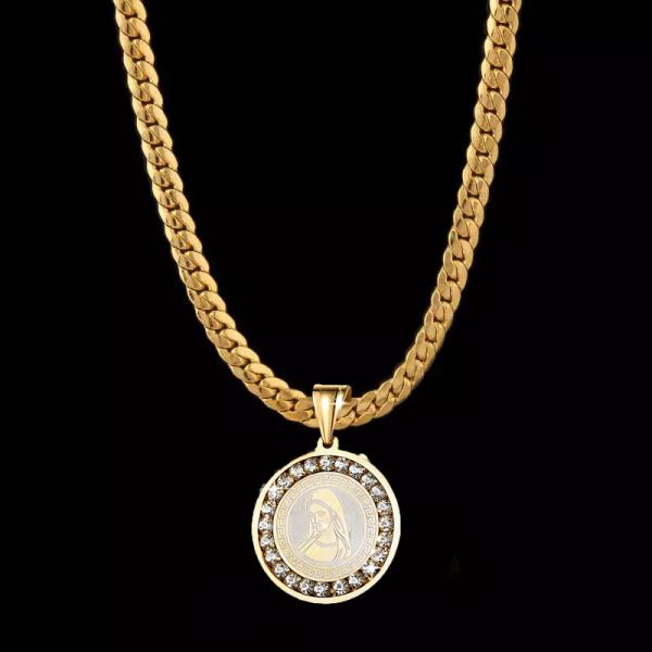 喜平ネックレス マリア ペンダントトップ czダイヤ メンズ レディース 男女兼用 ゴールド ギフト...