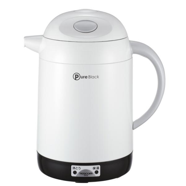 テスコム (TESCOM) 電気ポット PureBlack ホワイト TP18-W