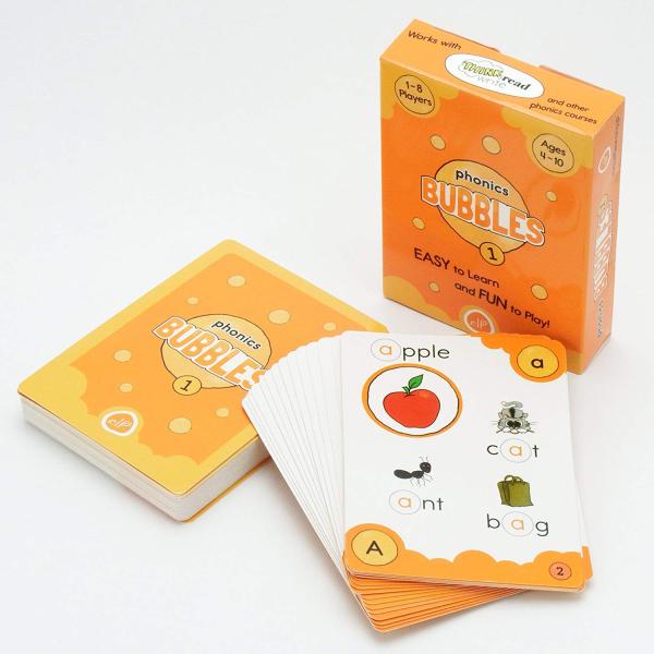 Phonics BUBBLES - Level 1 - Card Game フォニックスバブル1 英...
