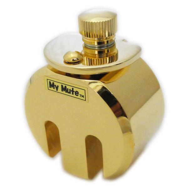 My Mute チェロ用消音器 高級金メッキ仕上げ 重量約260g MM-C