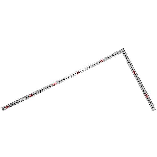 シンワ測定(Shinwa Sokutei) 曲尺 シルバー 50cm 裏面1尺6寸 併用目盛 赤数字...