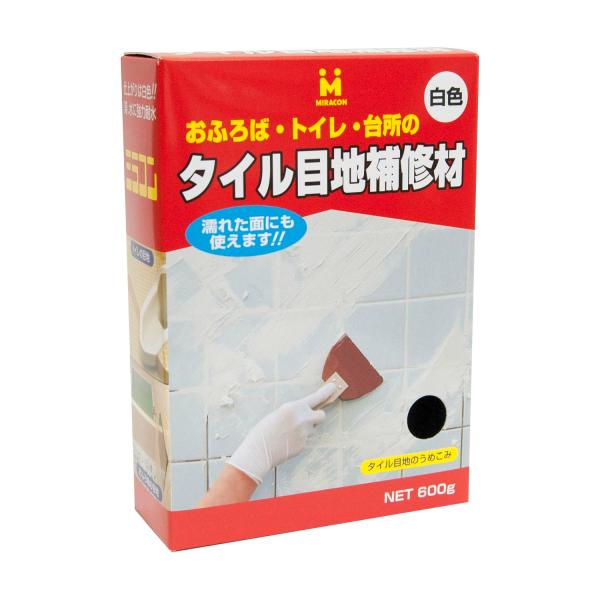 日本ミラコン産業 タイル目地材 白 600g TM-600