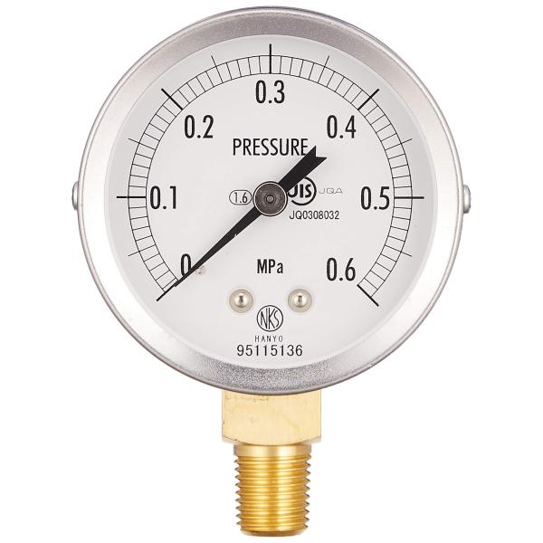 長野計器 長野 JIS汎用形圧力計A枠(テーパ GS501710.6MP