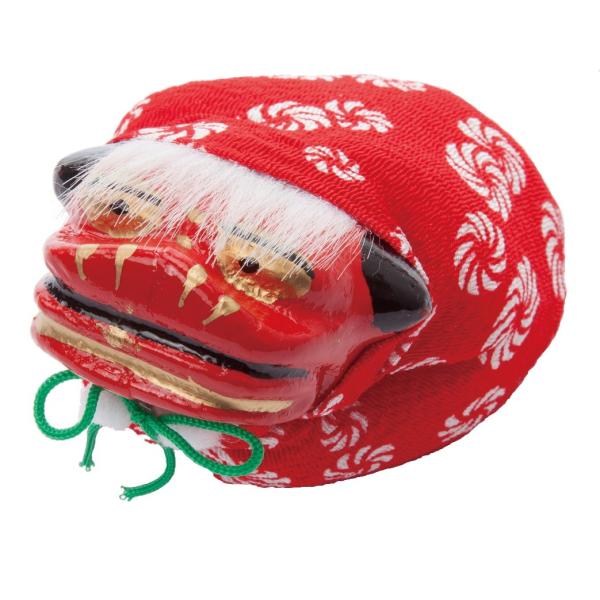 ポピー 季節飾り お正月オブジェ 獅子お手玉(中) レッド NKSD-034