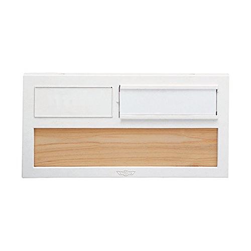 新協和 プラスチック室名札 SK-602P シルバーホワイト