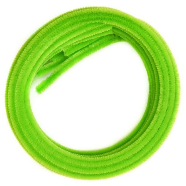 創&amp;遊 アート作品用 ロングモール 長さ1m 太さ6mm (二分) 5本入 col.2028 緑
