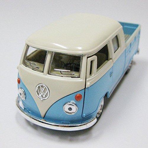 63年式クラッシックバス ワーゲンバスのミニカー/ブルー（ピックアップ） １/３２サイズ（13cm）...