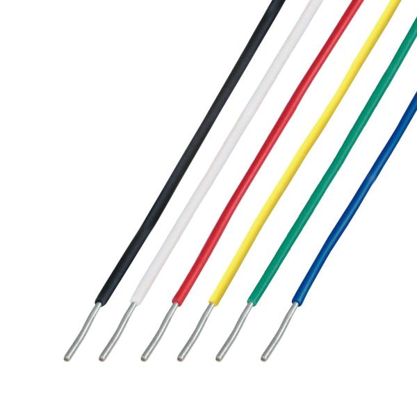 協和ハーモネット 架橋ポリエチレン電線 KQE 0.32mm 2mX6色 黒白赤緑黄青