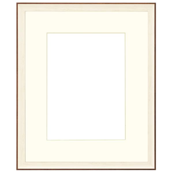 大額 軽量水彩額 水彩F8 ホワイト 1.5mmUVアクリル 8155