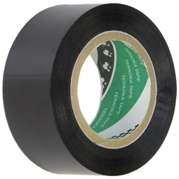 寺岡製作所 ポリエステルフィルム粘着テープ 黒 厚み0.05mmX幅25mmX長さ30m 絶縁 コイ...